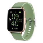 FW02 1.7 Inch Square Screen Silicone Strap Smart Health Watch Supports Heart Rate, Blood Oxygen Monitoring(Green)