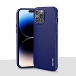 For iPhone 14 Pro Max wlons PC + TPU Shockproof Phone Case (Dark Blue)