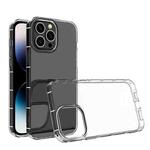 For iPhone 14 Pro Max Airbag Four-Corner Full Coverage Shockproof TPU Phone Case (Transparent)