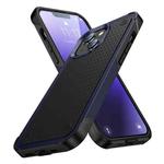 PC + TPU Shockproof Protective Phone Case For iPhone 14 Pro Max(Blue+Black)
