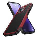 PC + TPU Shockproof Protective Phone Case For iPhone 14 Pro(Red+Black)
