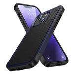 PC + TPU Shockproof Protective Phone Case For iPhone 14 Pro(Blue+Black)