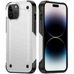 For iPhone 14 Pro Max PC + TPU Shockproof Protective Phone Case (White+Black)