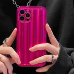 For iPhone 14 Roman Column Stripes TPU Phone Case (Rose Red)