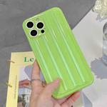 For iPhone 14 Roman Column Stripes TPU Phone Case (Fruit Green)