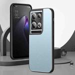 For OPPO Reno8 Pro+ All-Inclusive Lens Frosted Metal Phone Case(Blue)