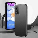 For vivo S9e All-Inclusive Lens Frosted Metal Phone Case(Black)