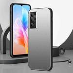 For vivo S10e All-Inclusive Lens Frosted Metal Phone Case(Silver Grey)