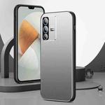 For vivo S12 Pro All-Inclusive Lens Frosted Metal Phone Case(Silver Grey)