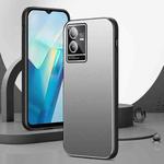 For vivo T2X All-Inclusive Lens Frosted Metal Phone Case(Silver Grey)