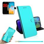 For Huawei P40 Imitated Mirror Surface Horizontal Flip Leather Case with Holder & Card Slots & Wallet & Lanyard(Mint Green)