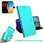 For Huawei P40 Pro Imitated Mirror Surface Horizontal Flip Leather Case with Holder & Card Slots & Wallet & Lanyard(Mint Green)