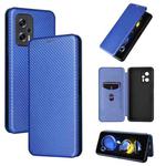 For Redmi Note 11T Pro / Note 11T Pro+ 5G / Poco X4 GT 5G Carbon Fiber Texture Leather Phone Case(Blue)