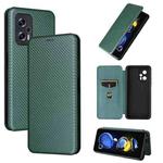 For Redmi Note 11T Pro / Note 11T Pro+ 5G / Poco X4 GT 5G Carbon Fiber Texture Leather Phone Case(Green)