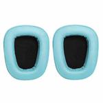 2 PCS For Logitech G633 G933 Protein Skin Earphone Cushion Cover Earmuffs Replacement Earpads(Lake Blue)