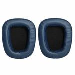 2 PCS For Logitech G633 G933 Protein Skin Earphone Cushion Cover Earmuffs Replacement Earpads(Dark Blue)