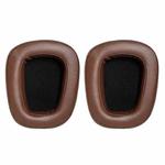 2 PCS For Logitech G633 G933 Protein Skin Earphone Cushion Cover Earmuffs Replacement Earpads(Brown)