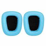 2 PCS For Logitech G633 G933 Protein Skin Earphone Cushion Cover Earmuffs Replacement Earpads(Sky Blue)