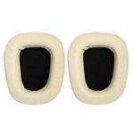 2 PCS For Logitech G633 G933 Protein Skin Earphone Cushion Cover Earmuffs Replacement Earpads(Cream Color)