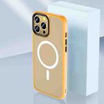 For iPhone 14 Pro Max Skin Feel TPU + Frosted PC MagSafe Phone Case (Orange)