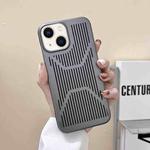 For iPhone 14 Plus Ice Armor Cooling PC Phone Case (Grey)