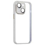 For iPhone 14 Plus Shockproof Metal + Acrylic + TPU Phone Case (White)
