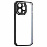 For iPhone 14 Pro Max Shockproof Metal + Acrylic + TPU Phone Case (Black)