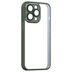 For iPhone 14 Pro Max Shockproof Metal + Acrylic + TPU Phone Case (Green)