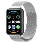 For Huawei Watch Fit 2 Milan Magnetic Stainless Steel Watch Band(Silver)