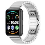For Huawei Watch Fit 2 One-bead Metal Stainless Steel Watch Band(Silver)