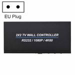BT100 4K 60Hz 1080P 2 x 2 TV Wall Controller, Plug Type:EU Plug(Black)