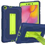 For Samsung Galaxy Tab A 8.0 2019 T290 Contrast Color Robot Shockproof Silicone + PC Tablet Case(Navy Blue Yellow Green)