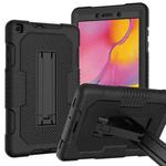 For Samsung Galaxy Tab A 8.0 2019 T290 Contrast Color Robot Shockproof Silicone + PC Tablet Case(Black)