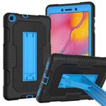 For Samsung Galaxy Tab A 8.0 2019 T290 Contrast Color Robot Shockproof Silicone + PC Tablet Case(Black Blue)