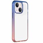 For iPhone 14 Colorful Gradient TPU + PC Phone Case (Blue Pink)