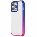 For iPhone 14 Pro Max Colorful Gradient TPU + PC Phone Case (Blue Red)