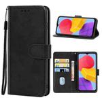 For Samsung Galaxy M13 4G Leather Phone Case(Black)