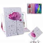 For iPad Pro 11 inch (2020) Formula Pattern Horizontal Flip Leather Tablet Case with Holder & Card Slot & Wallet(Purple Orchids)