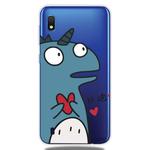 For Galaxy A10 Lucency Painted TPU Protective(Loving Dinosaur)