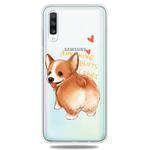 For Galaxy A50 Lucency Painted TPU Protective(Corgi)