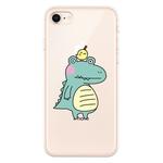 For iPhone 7 / 8 Lucency Painted TPU Protective(Bird Crocodile)