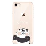 For iPhone 7 / 8 Lucency Painted TPU Protective(Face Panda)