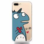 For iPhone 7Plus / 8Plus Lucency Painted TPU Protective(Loving Dinosaur)