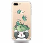 For iPhone 7Plus / 8Plus Lucency Painted TPU Protective(Lotus Leaf Panda)