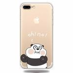 For iPhone 7Plus / 8Plus Lucency Painted TPU Protective(Face Panda)