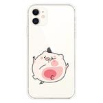 For iPhone 11 Lucency Painted TPU Protective(Hit The Face Pig)