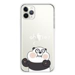 For iPhone 11 Pro Max Lucency Painted TPU Protective(Face Panda)