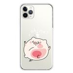 For iPhone 11 Pro Max Lucency Painted TPU Protective(Hit The Face Pig)
