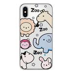 For iPhone XS Lucency Painted TPU Protective(Zoo)