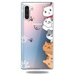 For Galaxy Note 10 Lucency Painted TPU Protective(Meow Meow)